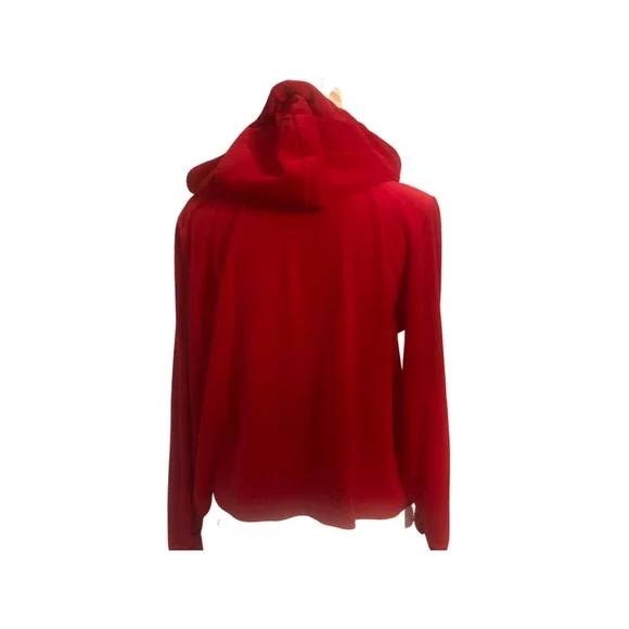 St. John Bay Red Hooded Full Zipper - Picture 8 of 10